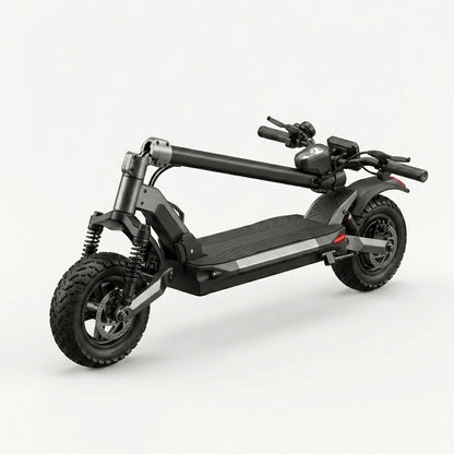 VORTEX Y8 2x2 Trotinete elétrica conectada via aplicação. Conta com uma potência combinada de 1000 W, dupla suspensão e autonomia até 25 km; está em conformidade com as regras de trânsito de Portugal